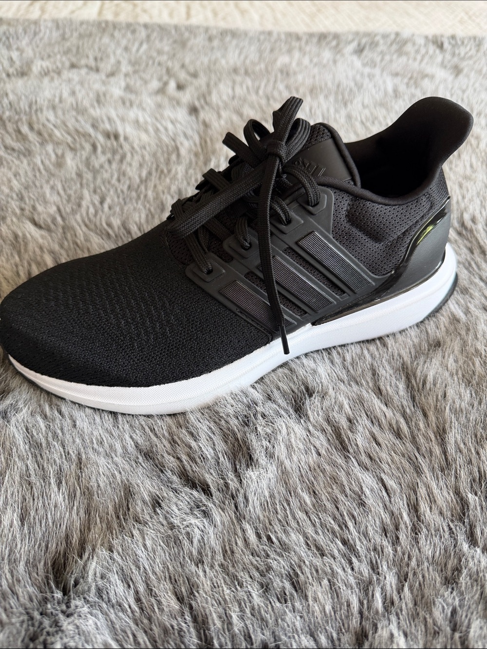 adidas Black Athletic Sneaker with White Midsole